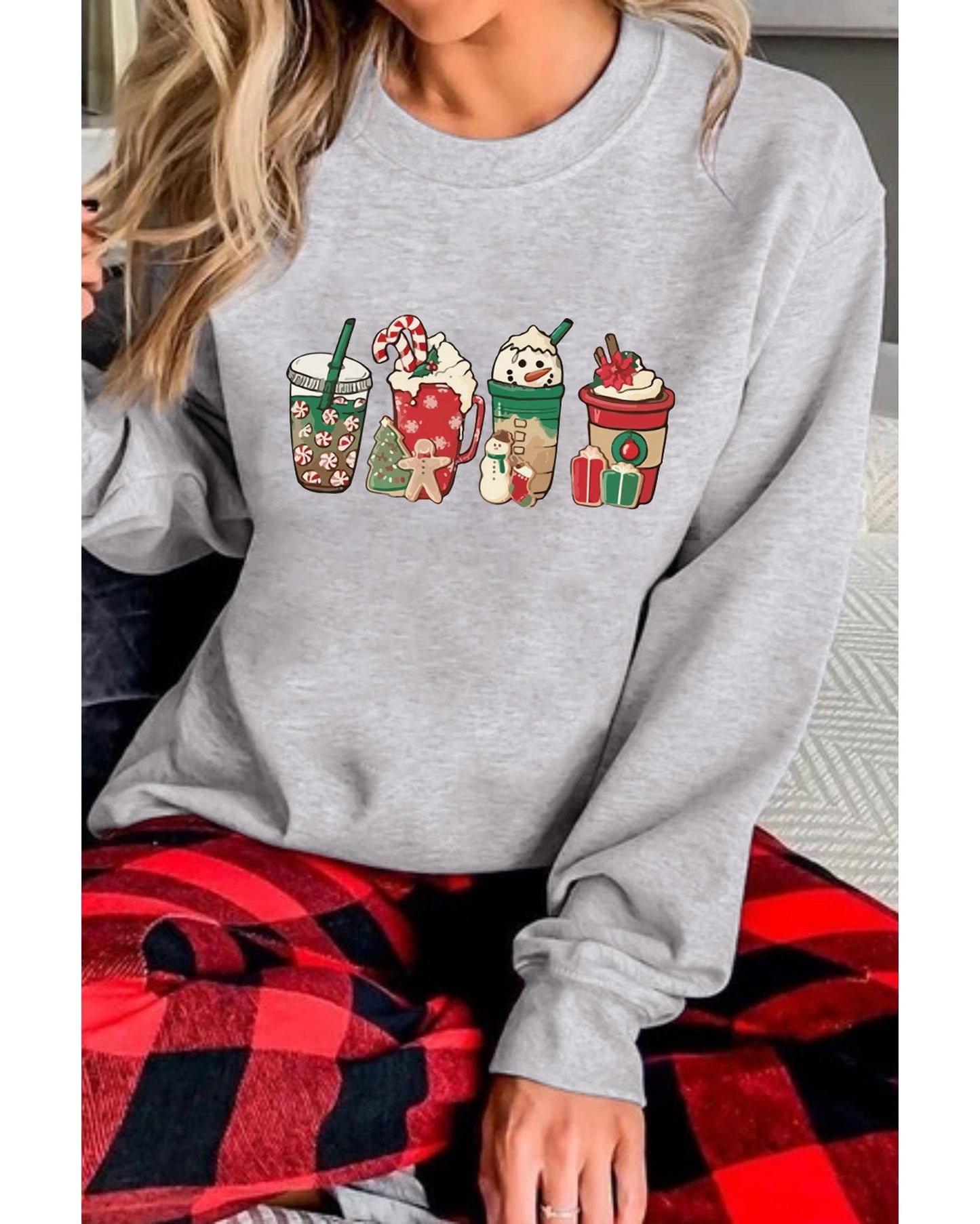 Azura Exchange Christmas Graphic Sweatshirt - L