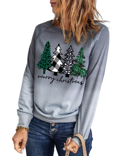 Azura Exchange Merry Christmas Tree Graphic Sweatshirt - XL