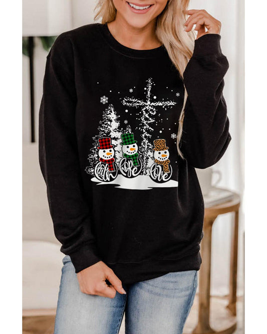 Azura Exchange Graphic Print Pullover Sweatshirt - L