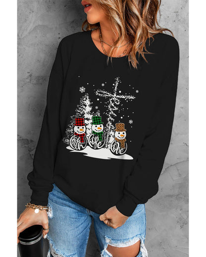 Azura Exchange Graphic Print Pullover Sweatshirt - L