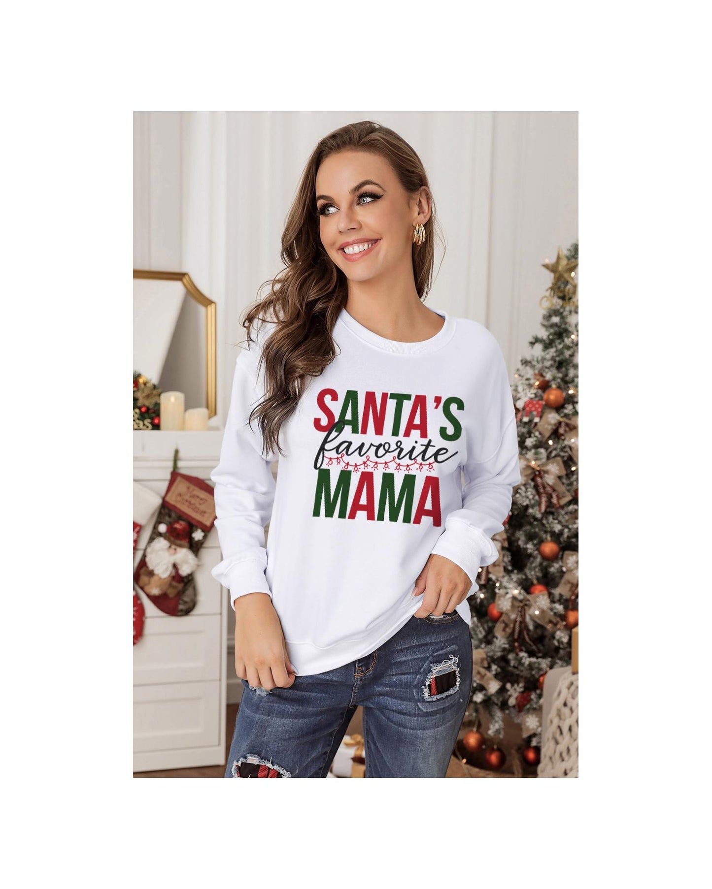 Azura Exchange Favorite Mama Long Sleeve Sweatshirt - 2XL