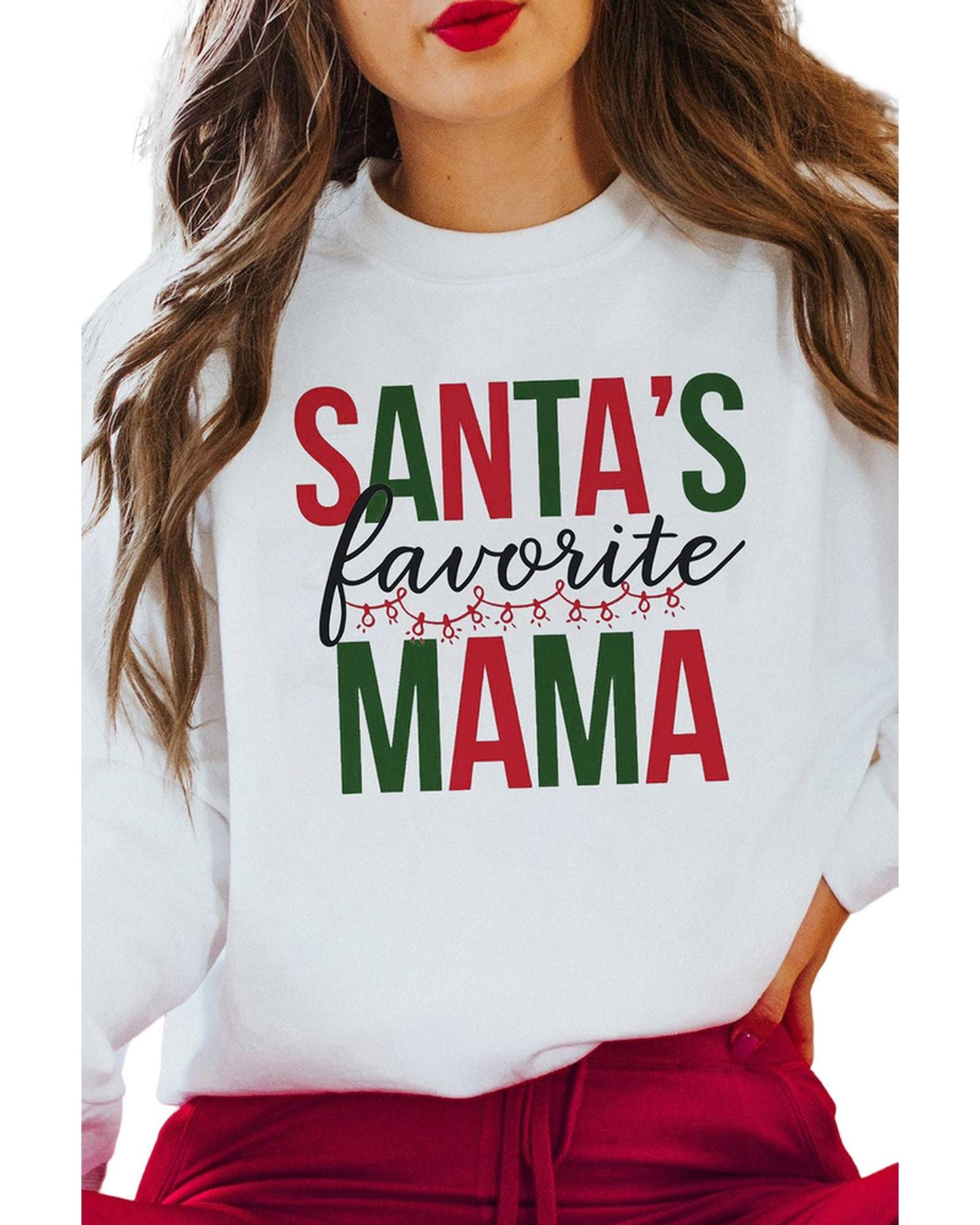 Azura Exchange Favorite Mama Long Sleeve Sweatshirt - M