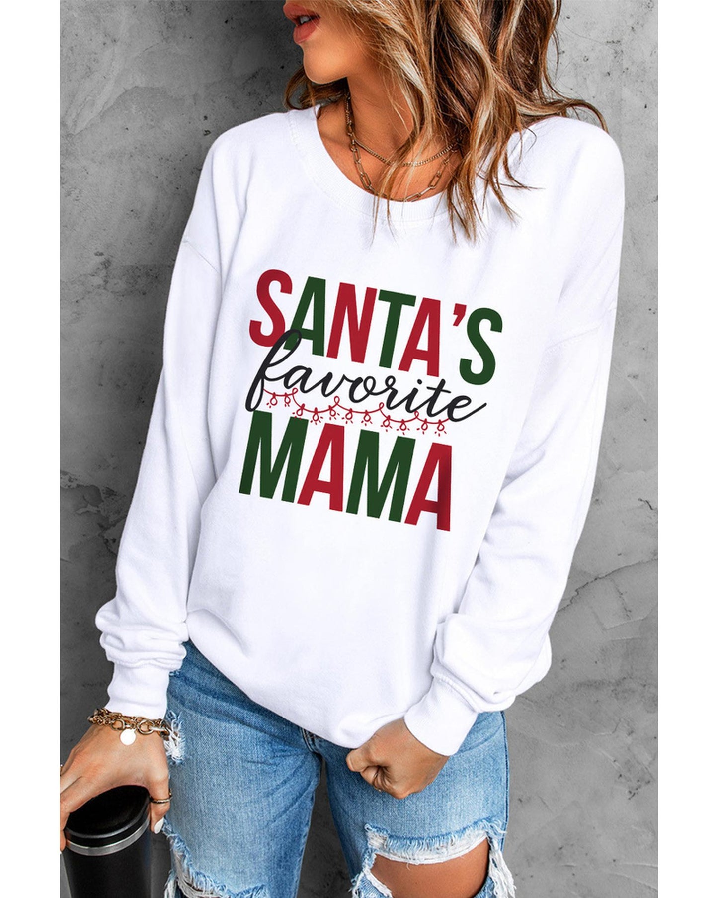 Azura Exchange Favorite Mama Long Sleeve Sweatshirt - S