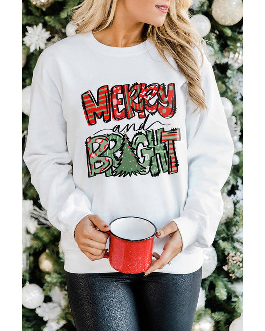 Azura Exchange Christmas Graphic Print Pullover Sweatshirt - 2XL