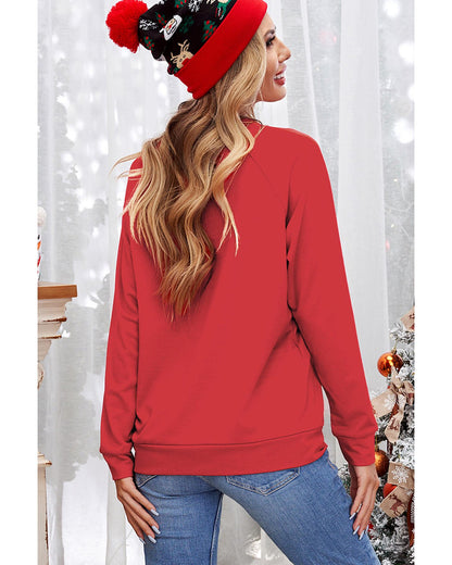 Azura Exchange Merry and Bright Xmas Tree Sweatshirt - M