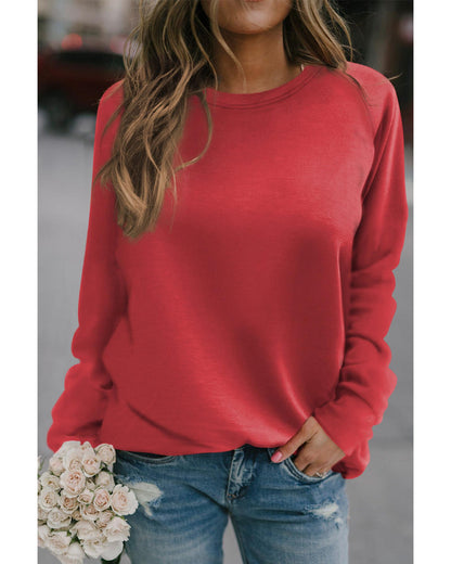 Azura Exchange Round Neck Raglan Sleeve Sweatshirt - M