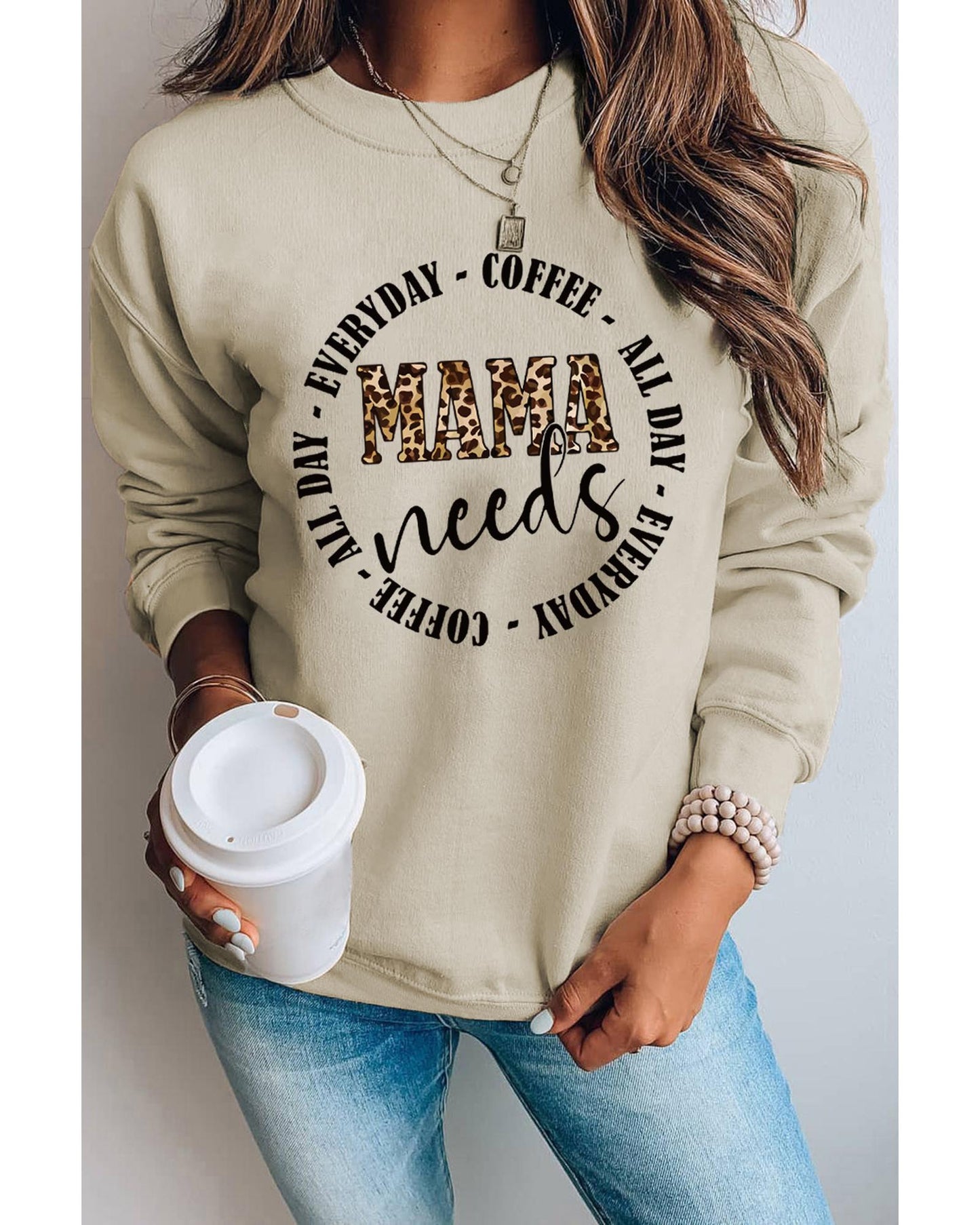 Azura Exchange MAMA Needs All Day Everyday Letters Graphic Sweatshirt - 2XL