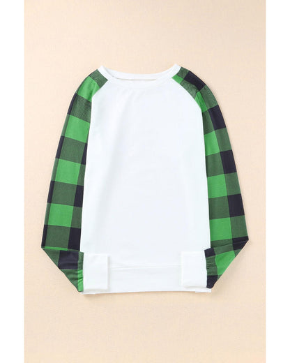 Azura Exchange Plaid Long Sleeve Sweatshirt - XL