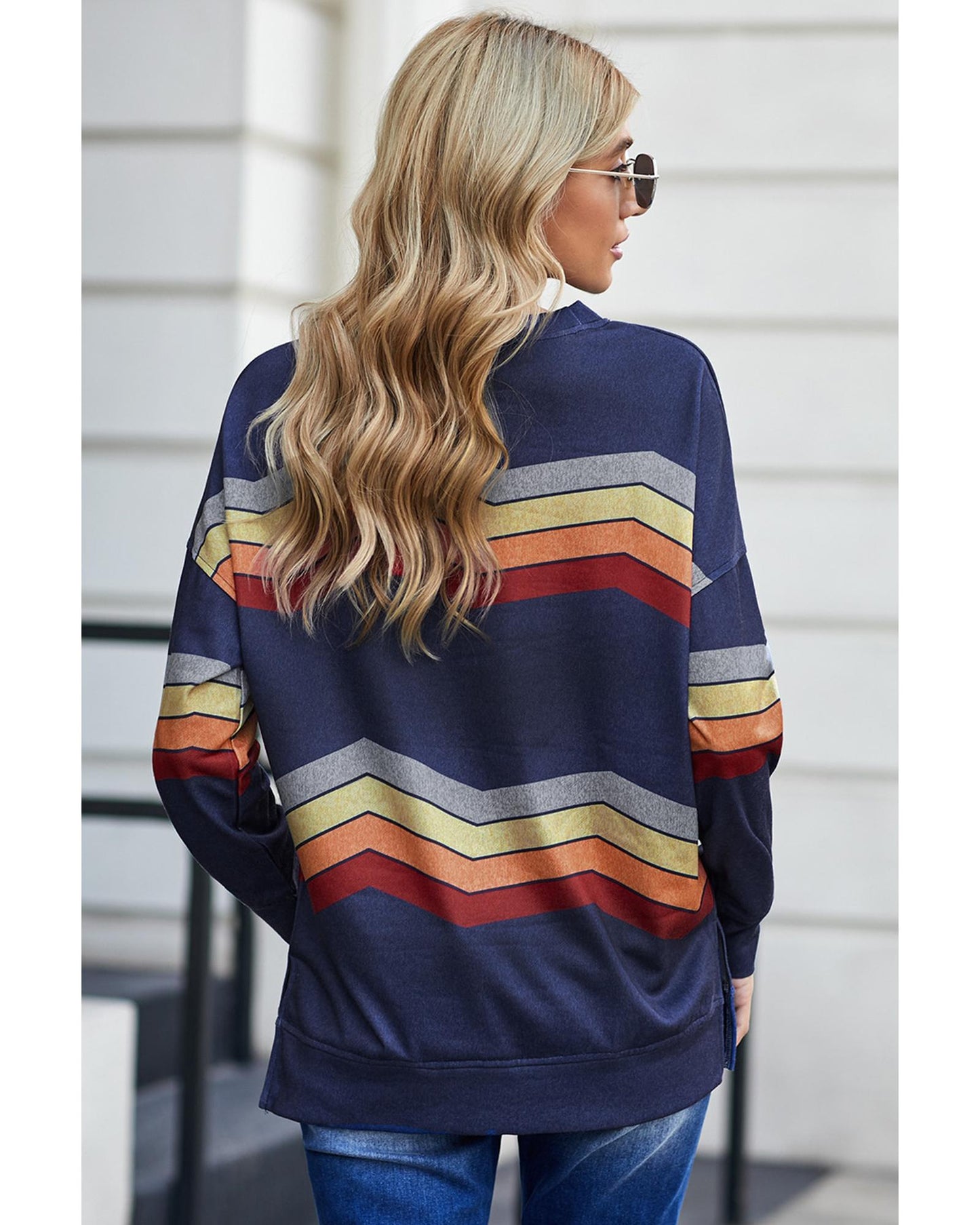 Azura Exchange Classic Color Block Sweatshirt - L