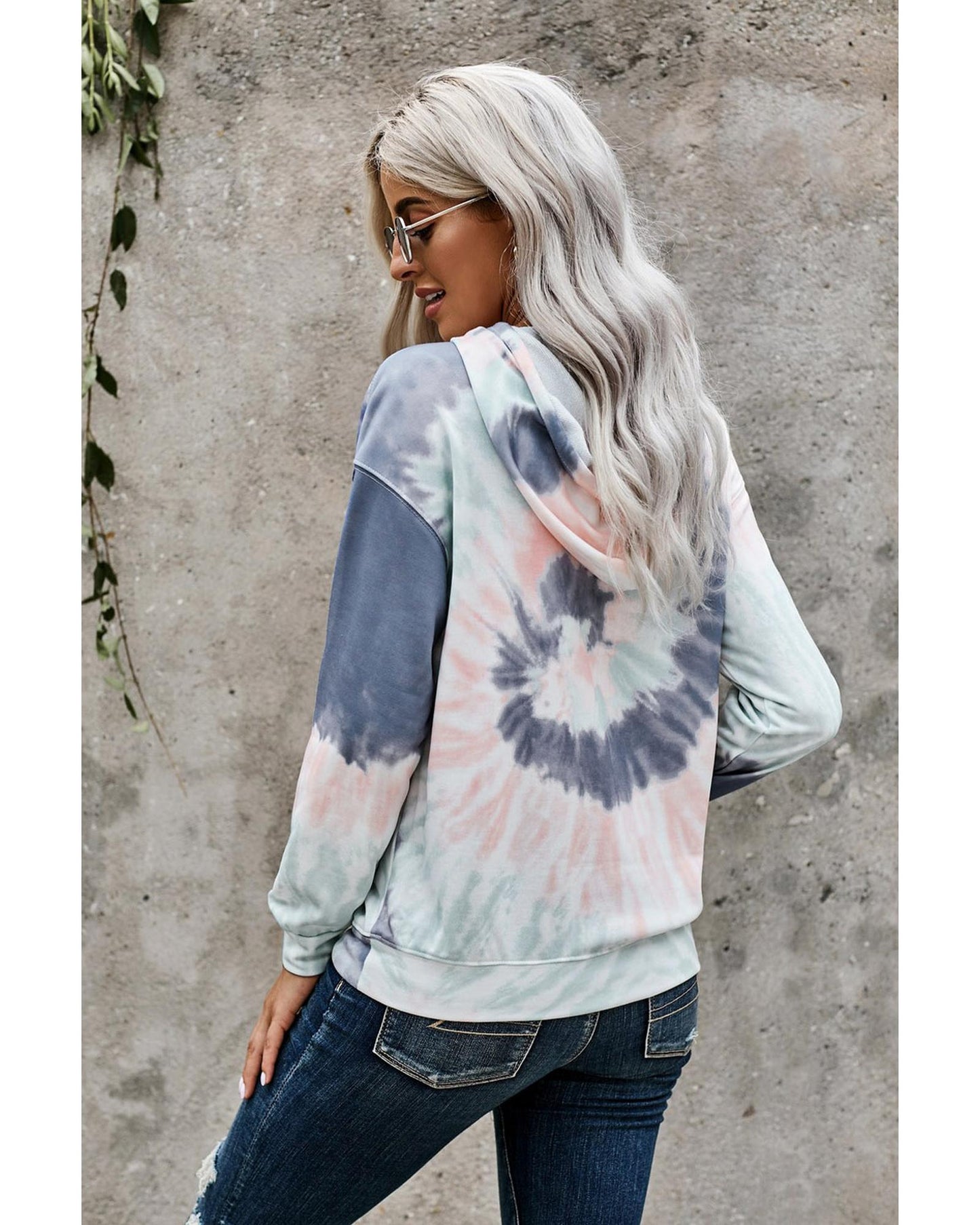 Azura Exchange Tie-Dye Print Pullover Hoodie - 2XL