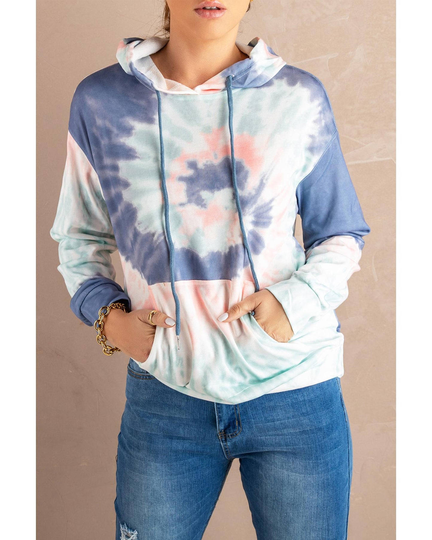 Azura Exchange Tie-Dye Print Pullover Hoodie - 2XL