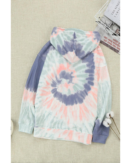 Azura Exchange Tie-Dye Print Pullover Hoodie - M