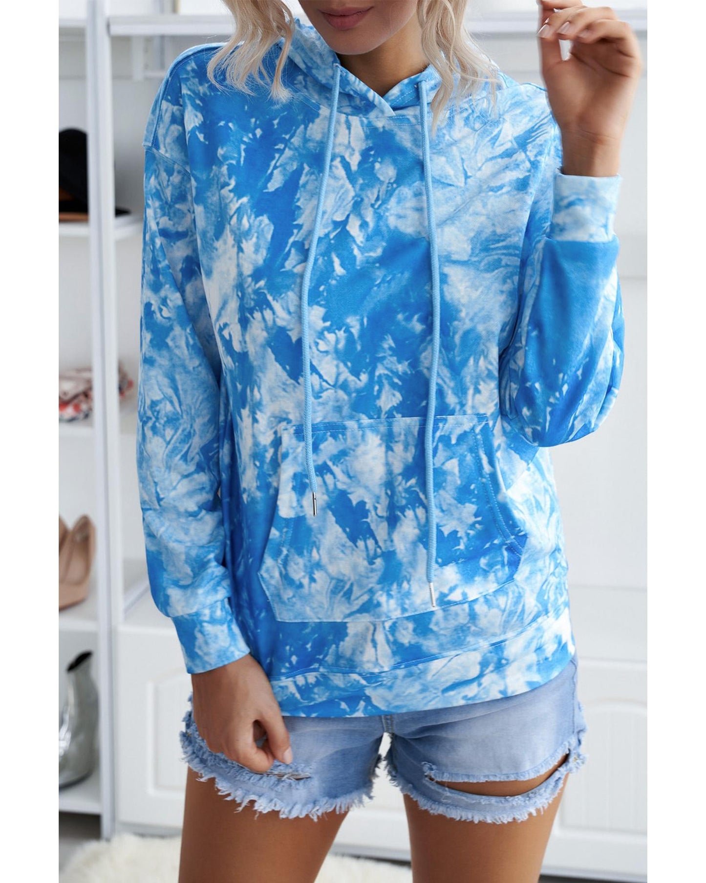 Azura Exchange Print Pullover Hoodie - M