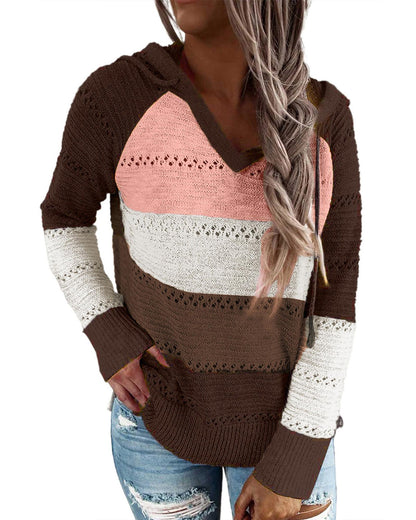 Azura Exchange Knitted Hoodie for Beach Bonfire - M