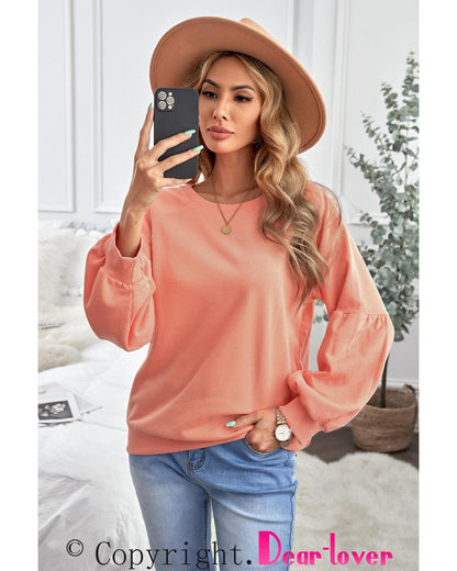 Azura Exchange Patchwork Sleeve Pullover Sweatshirt - L