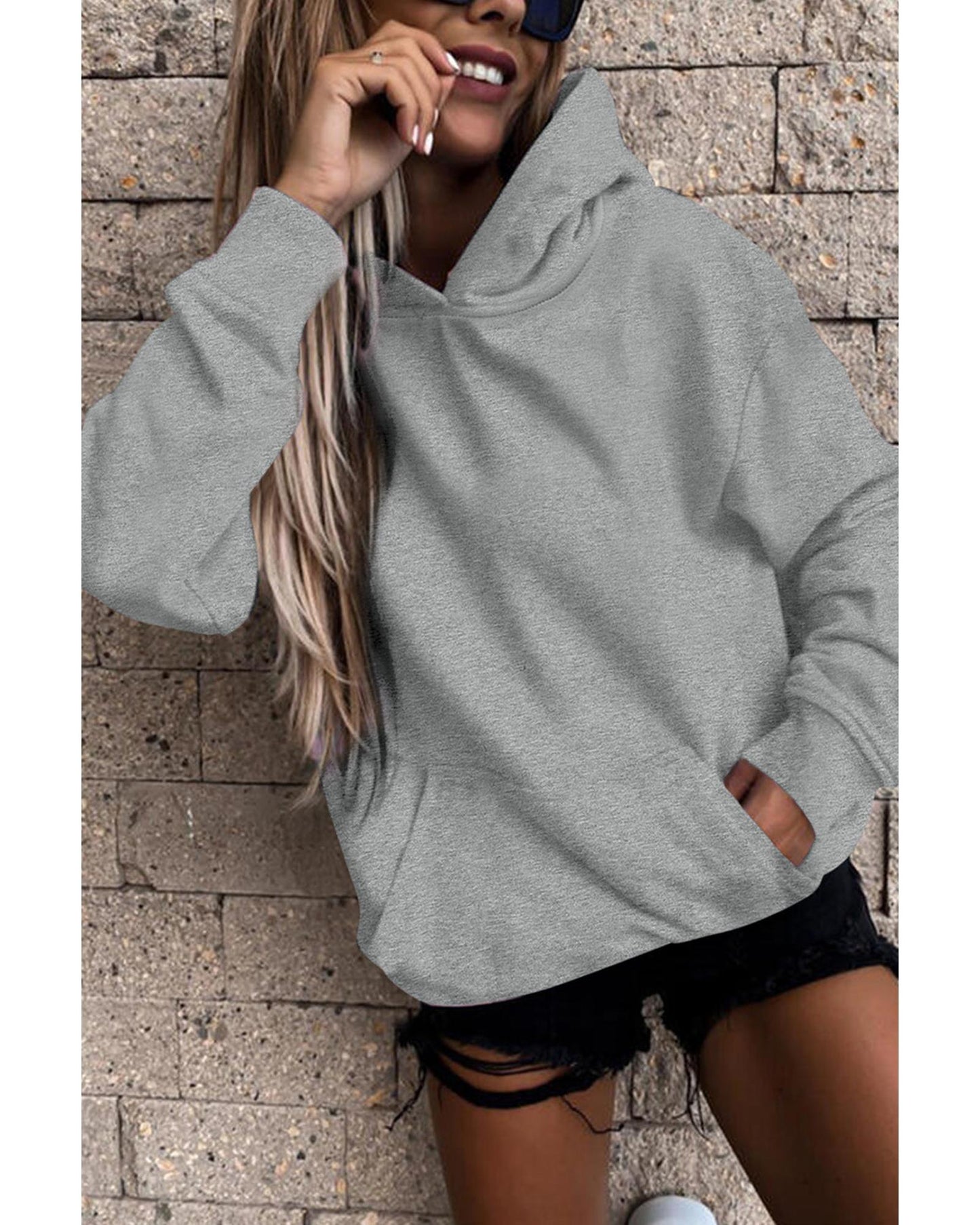 Azura Exchange Kangaroo Pocket Hoodie - L