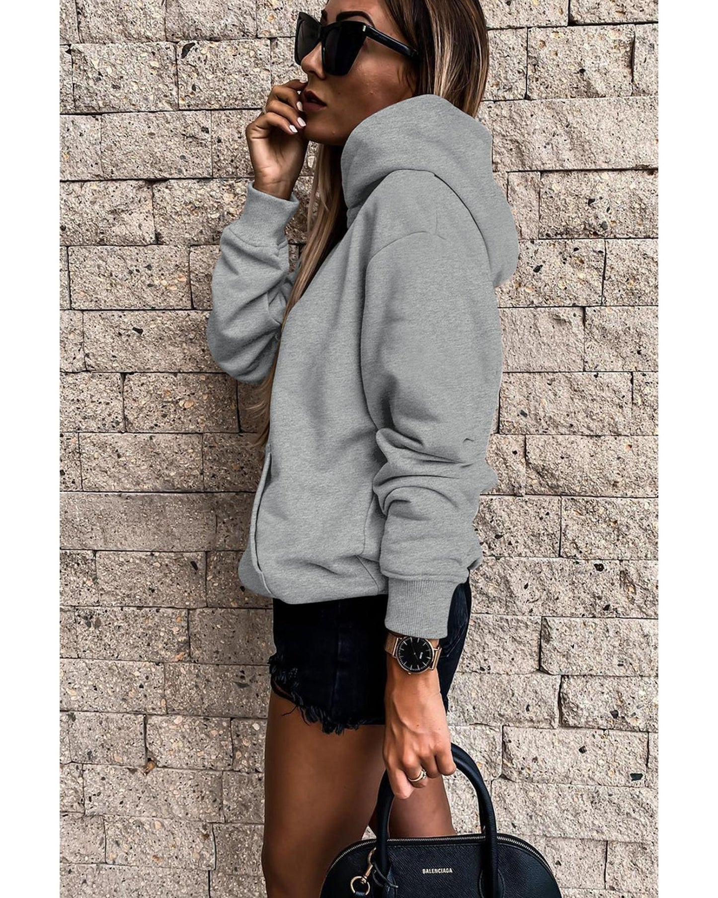 Azura Exchange Kangaroo Pocket Hoodie - L