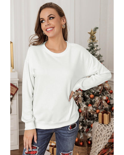 Azura Exchange Plain Crew Neck Pullover Sweatshirt - L