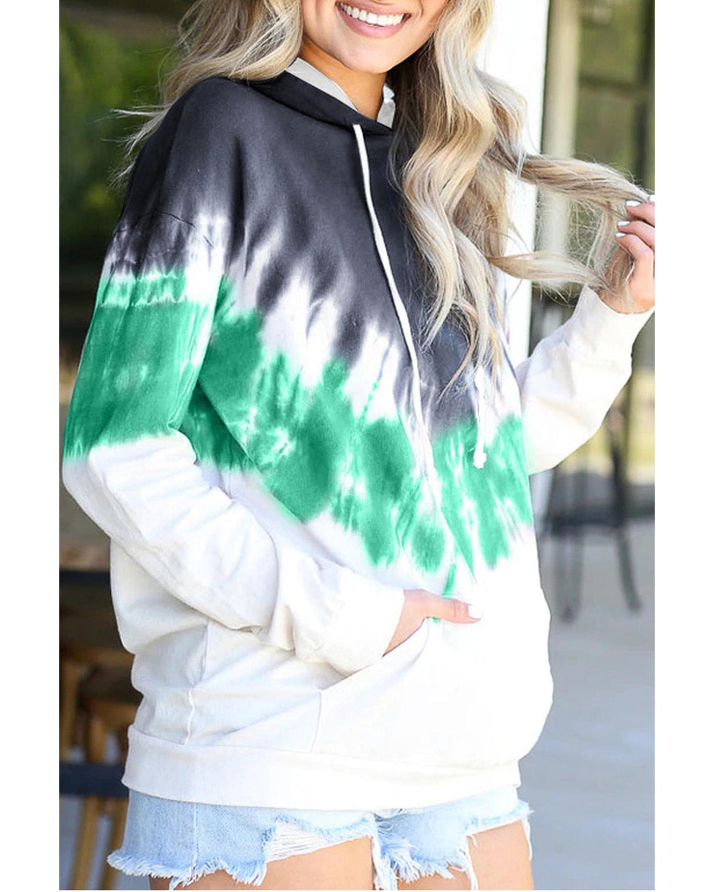 Azura Exchange Tie-dye Hoodie - L