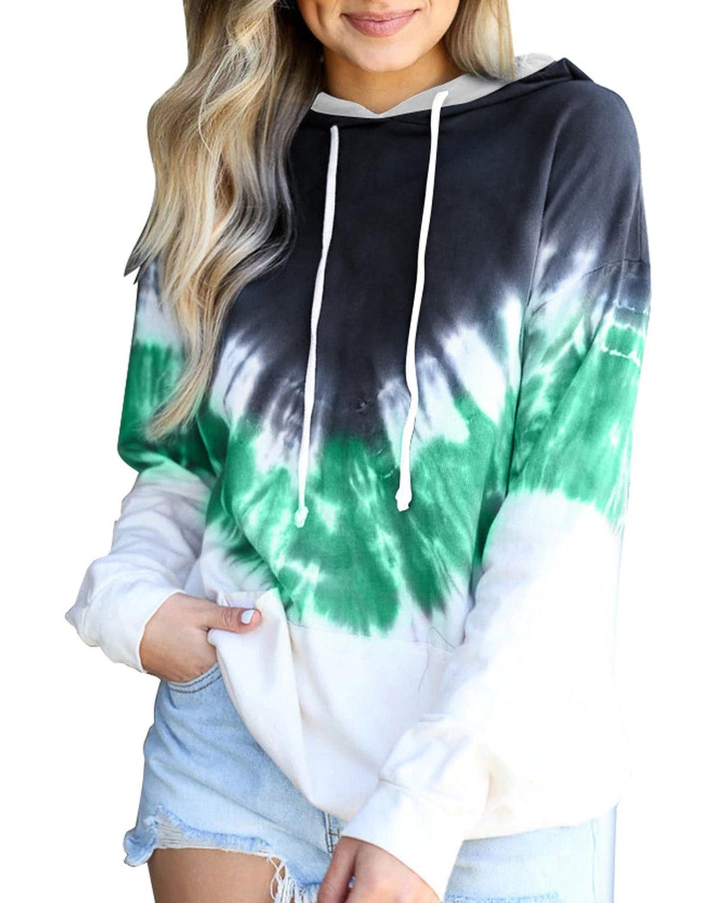 Azura Exchange Tie-dye Hoodie - L