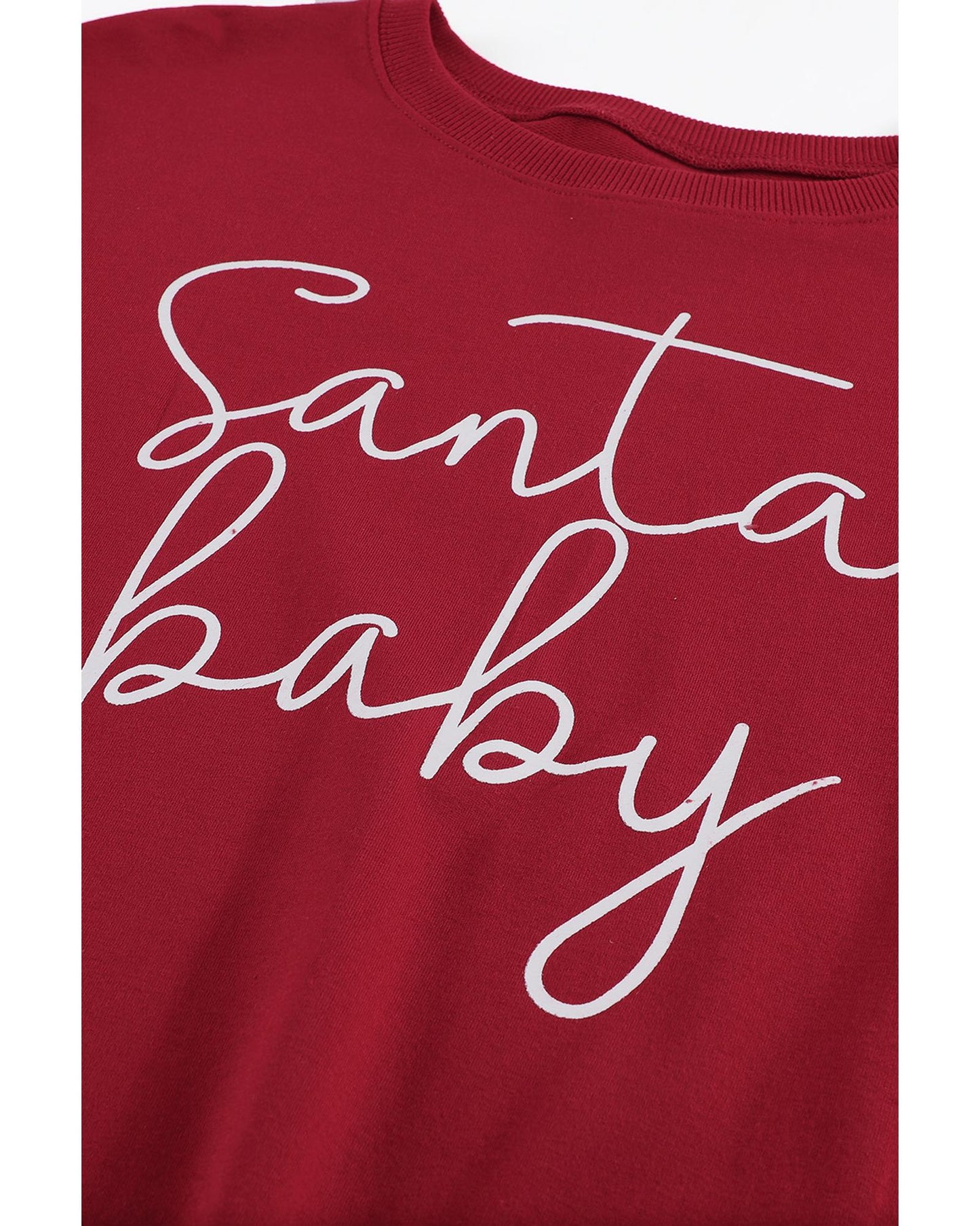 Azura Exchange Santa Baby Print Pullover Sweatshirt - S