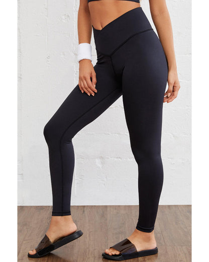 Azura Exchange Black Arched Waist Seamless Active Leggings - L