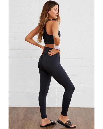 Azura Exchange Black Arched Waist Seamless Active Leggings - L