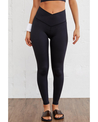 Azura Exchange Black Arched Waist Seamless Active Leggings - M