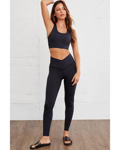 Azura Exchange Black Arched Waist Seamless Active Leggings - M