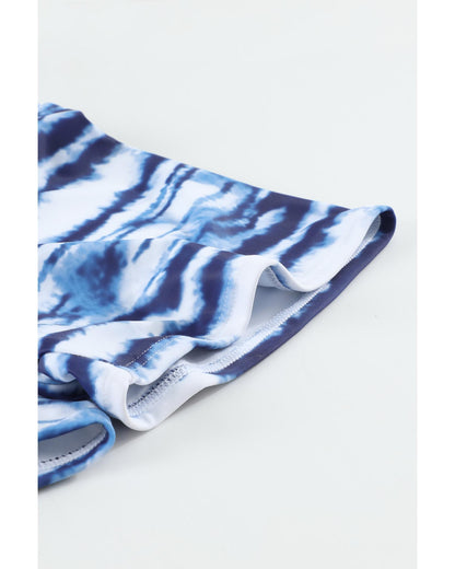 Azura Exchange Tie-dye Swim Shorts with Drawstring - XL