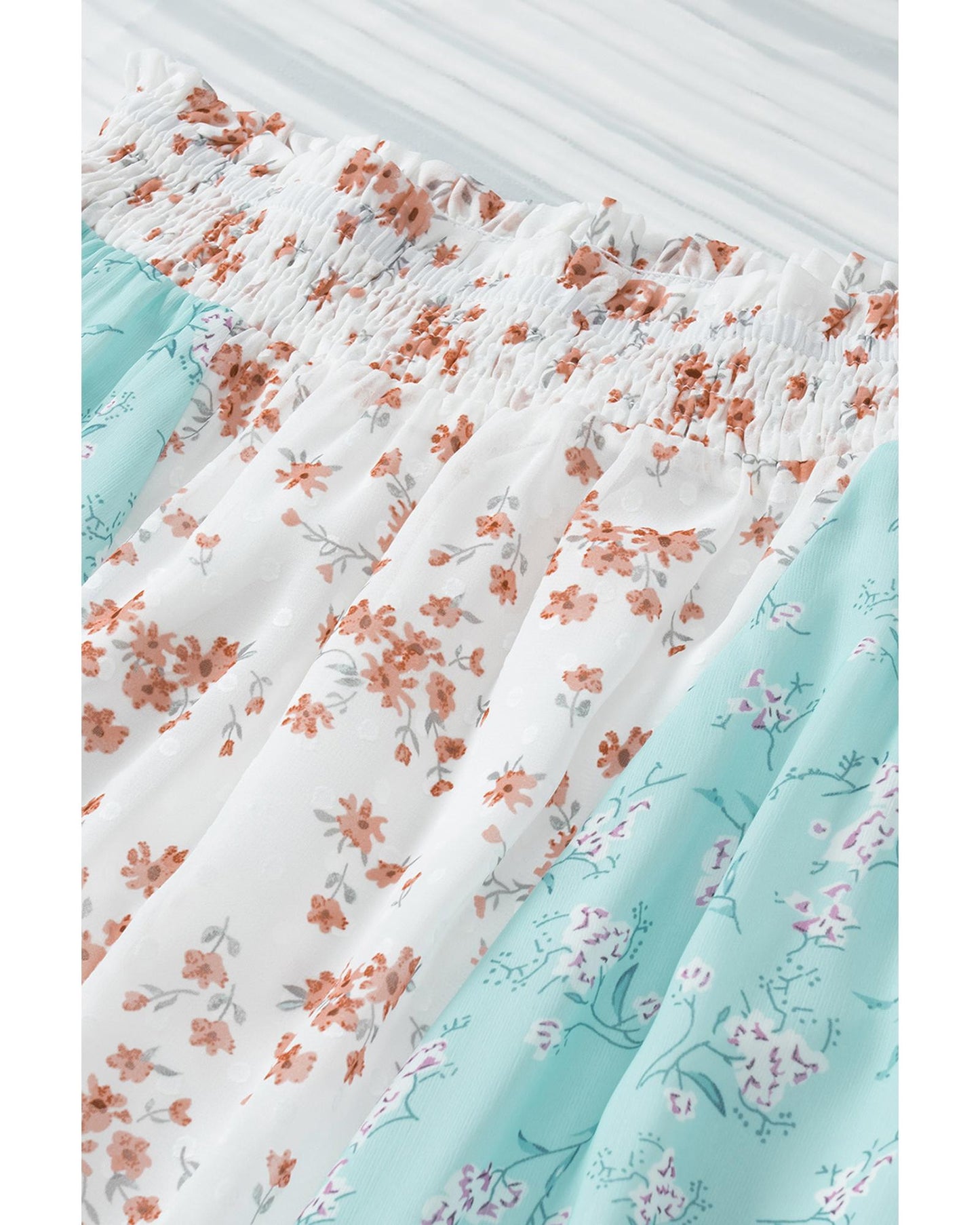 Azura Exchange Floral Print Maxi Skirt - L