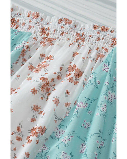 Azura Exchange Floral Print Maxi Skirt - S