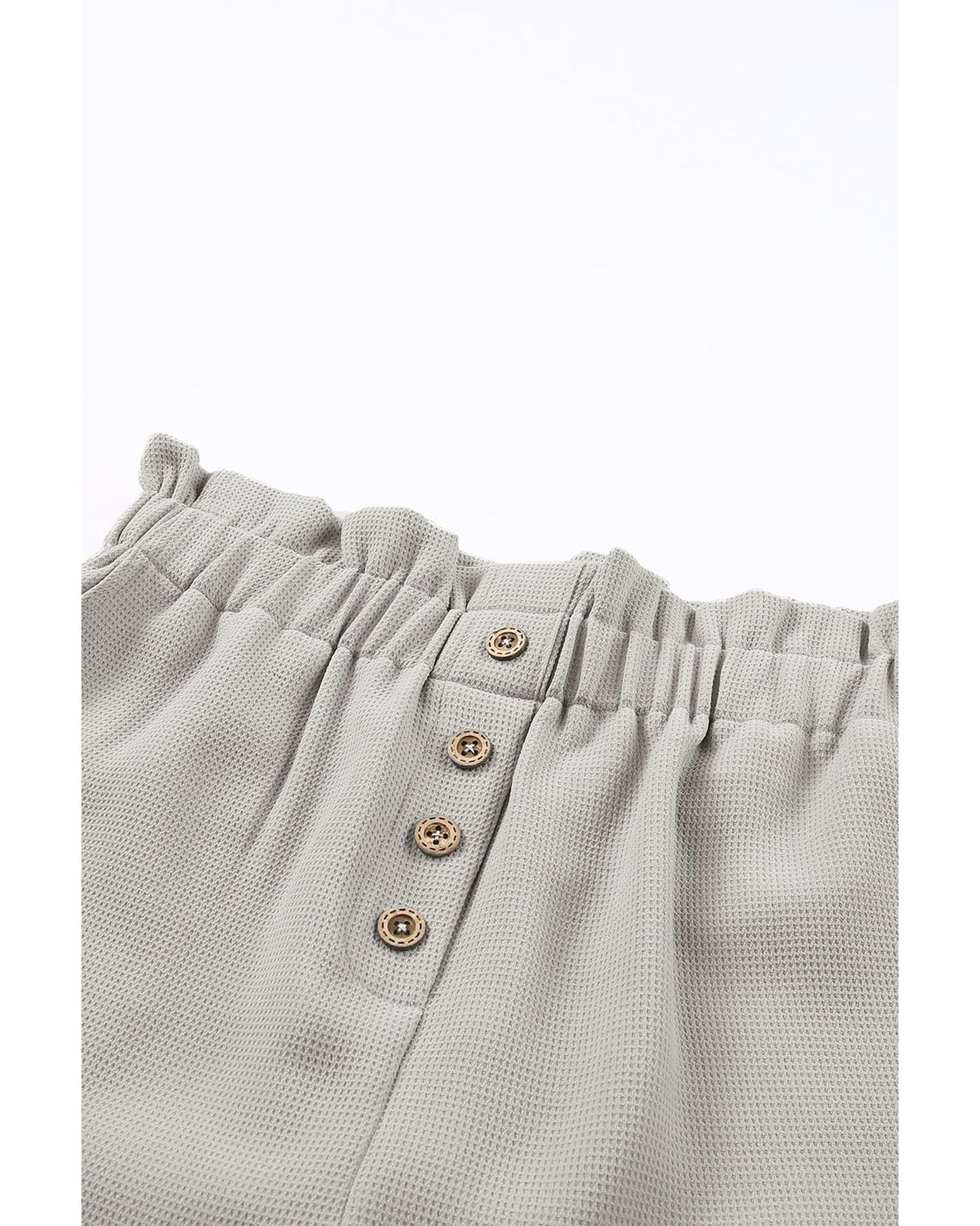 Azura Exchange Linen Mix Paper Bag Shorts - L