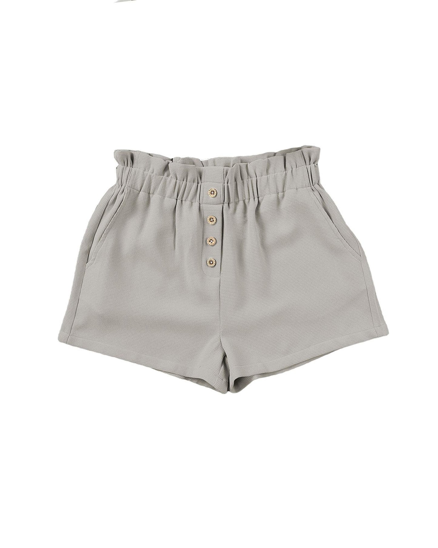 Azura Exchange Linen Mix Paper Bag Shorts - M