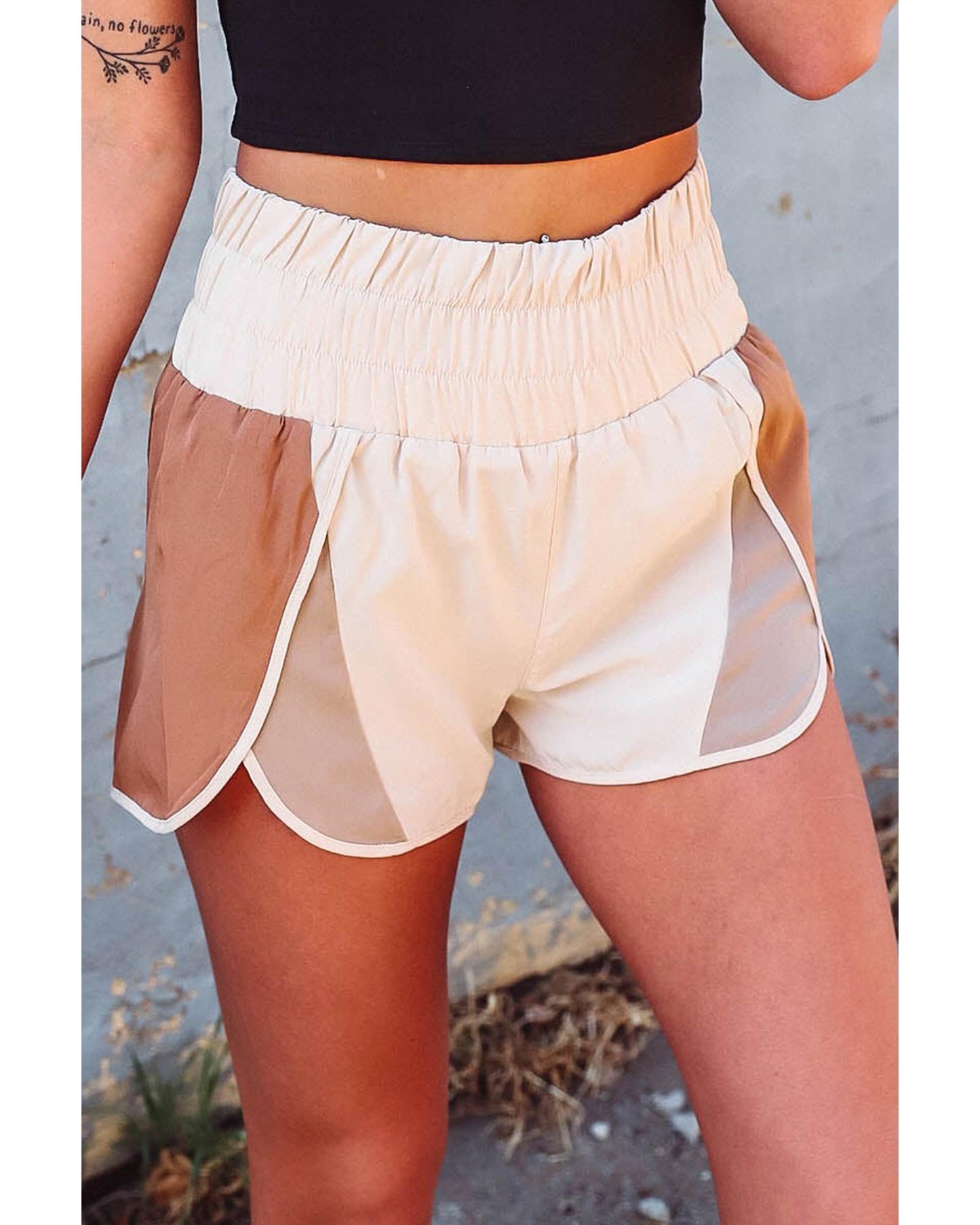 Azura Exchange Split High Waist Shorts - S