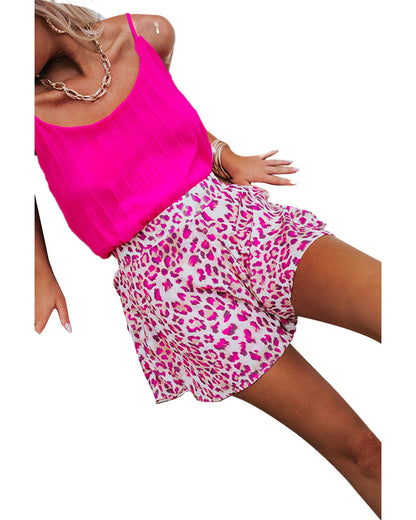 Azura Exchange Leopard Print Flutter Shorts - XL