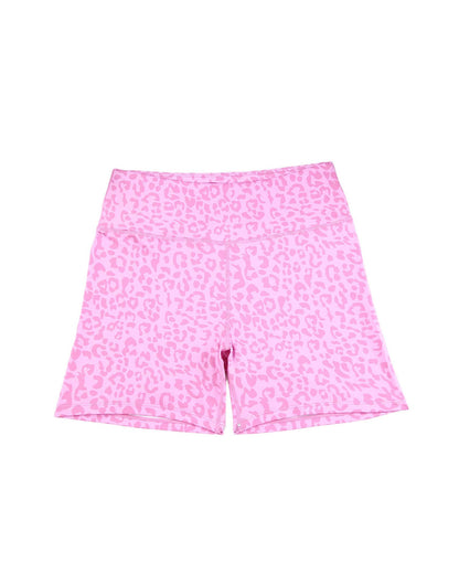 Azura Exchange Luxury Leopard Print Elastic Cycling Shorts - S