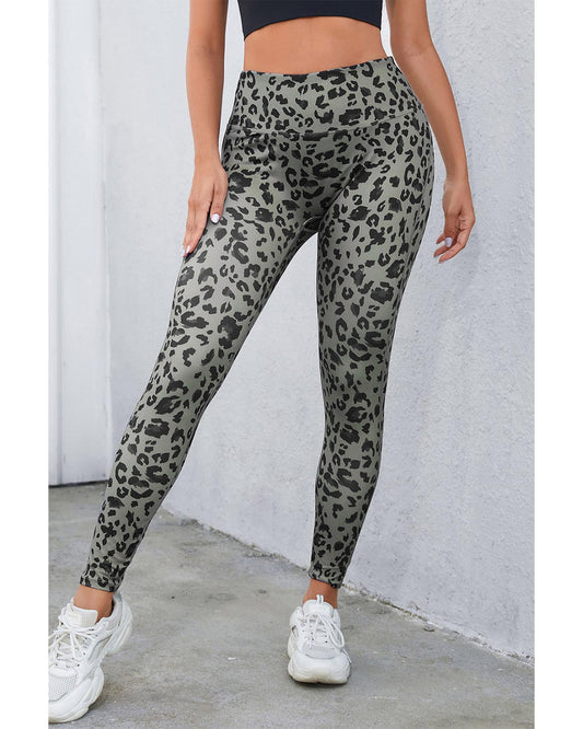 Azura Exchange Leopard Print Active Leggings - L