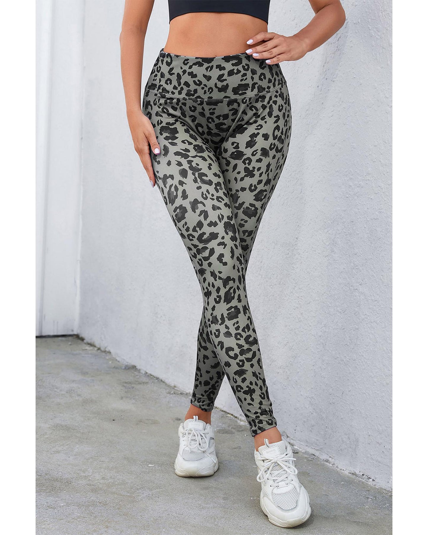 Azura Exchange Leopard Print Active Leggings - S