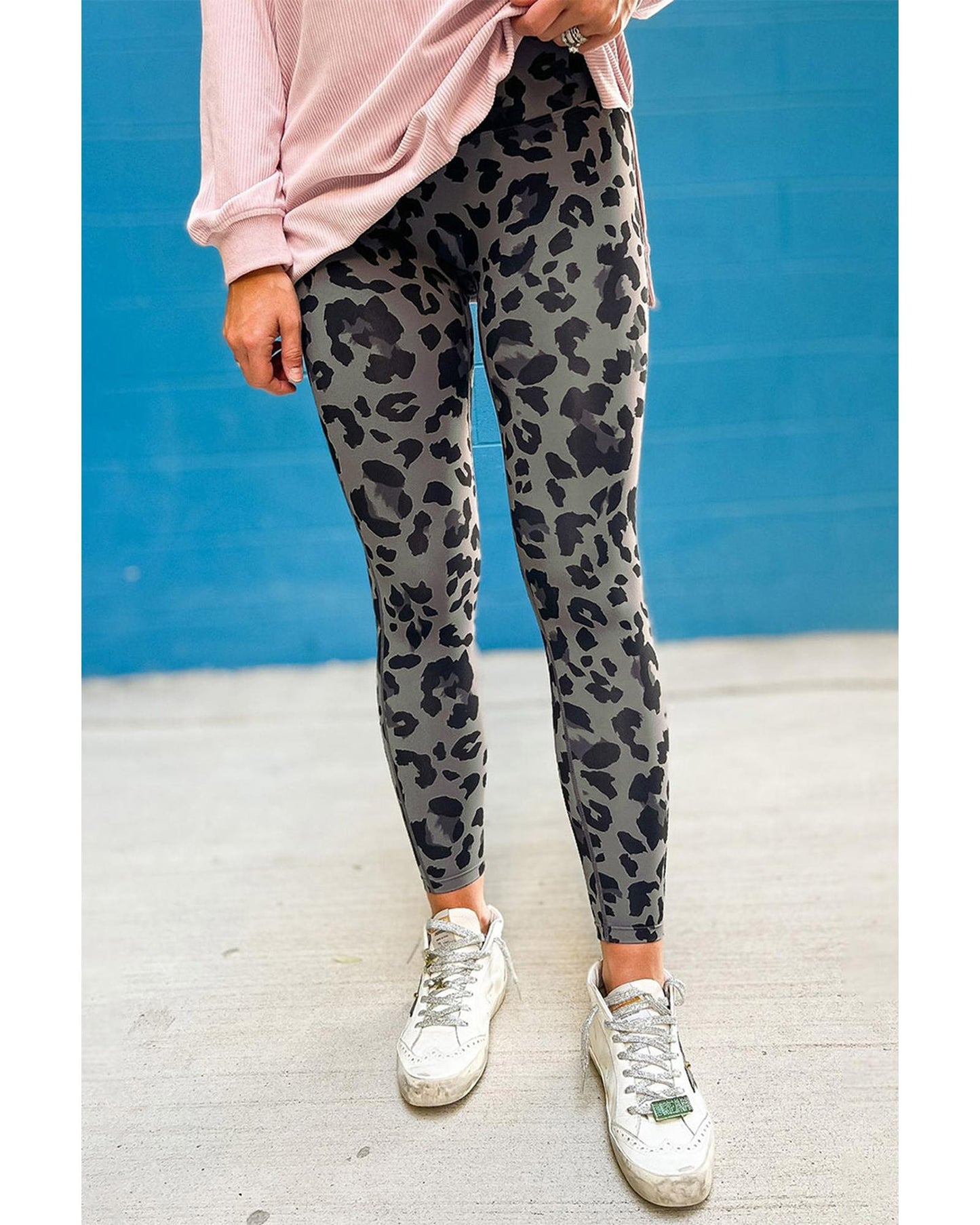 Azura Exchange Leopard Print Active Leggings - XL