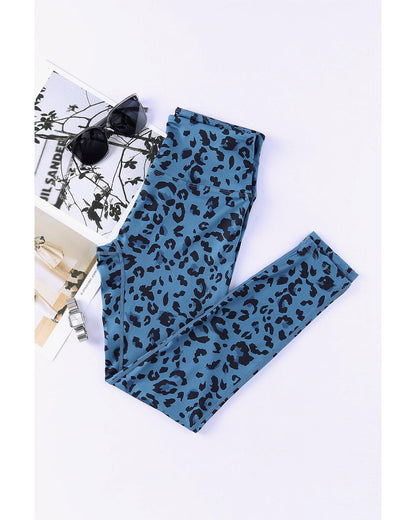 Azura Exchange Leopard Print Active Leggings - M