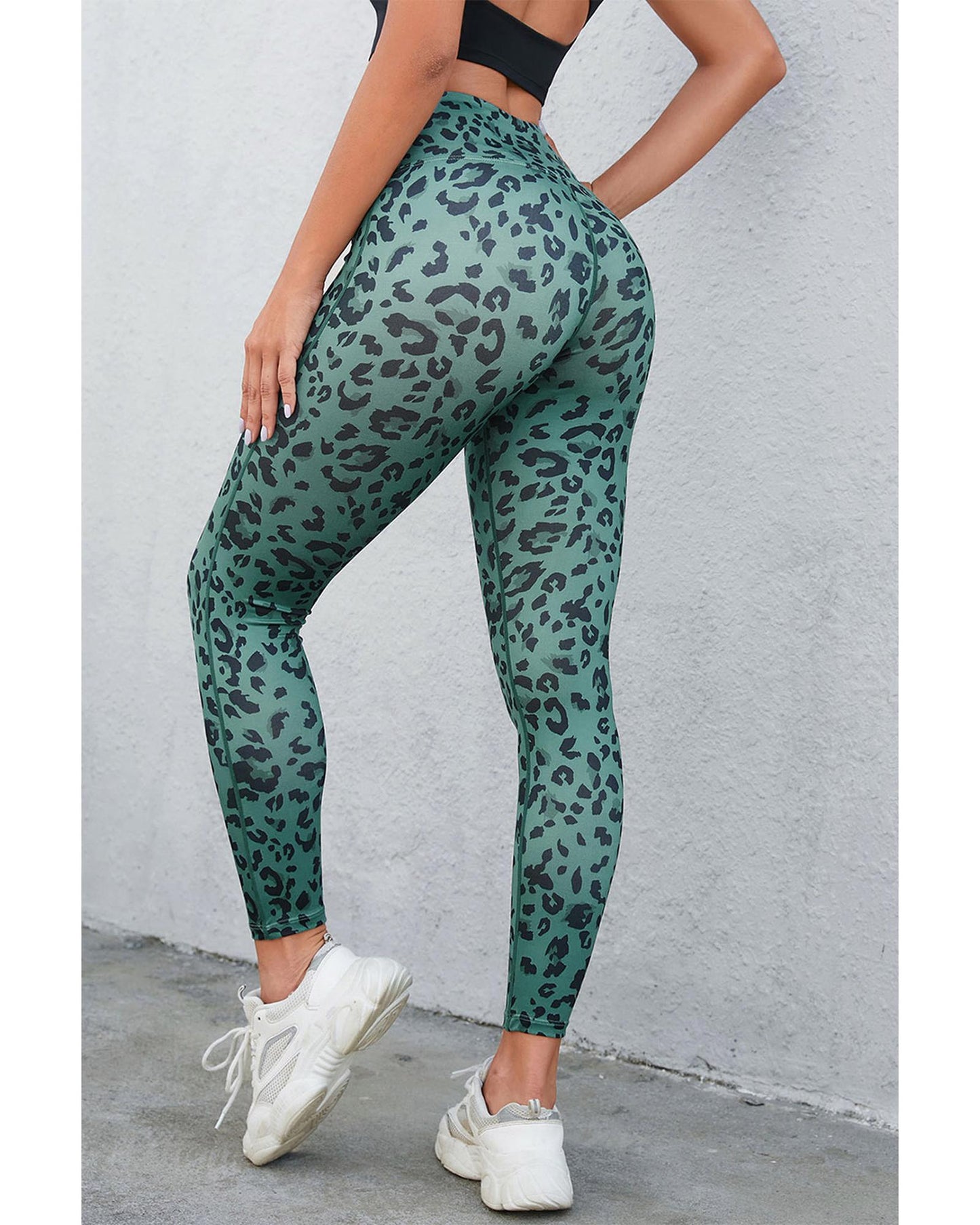 Azura Exchange Leopard Print Active Leggings - L