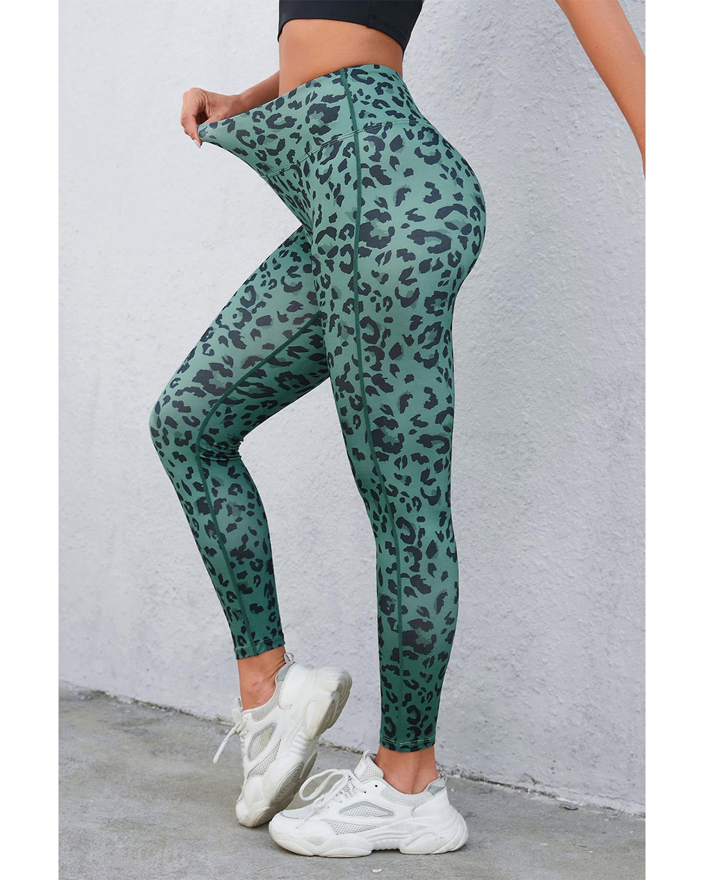 Azura Exchange Leopard Print Active Leggings - XL