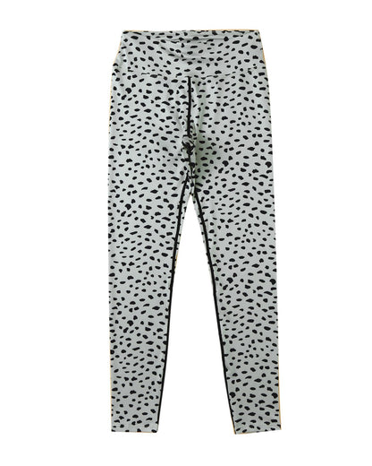 Azura Exchange Dalmatian Spots Printed Stretchy High Waist Leggings - L