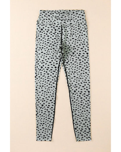 Azura Exchange Dalmatian Spots Printed Stretchy High Waist Leggings - XL