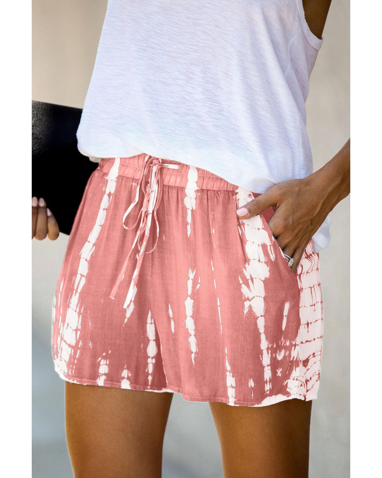 Azura Exchange Tie Dye Drawstring Shorts - L