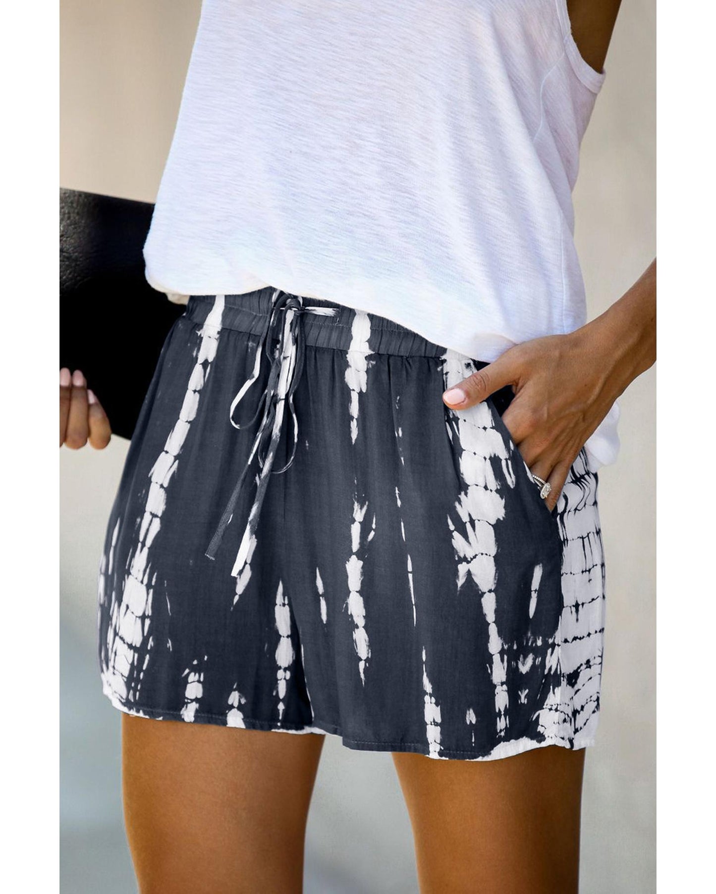 Azura Exchange Tie Dye Drawstring Shorts - S