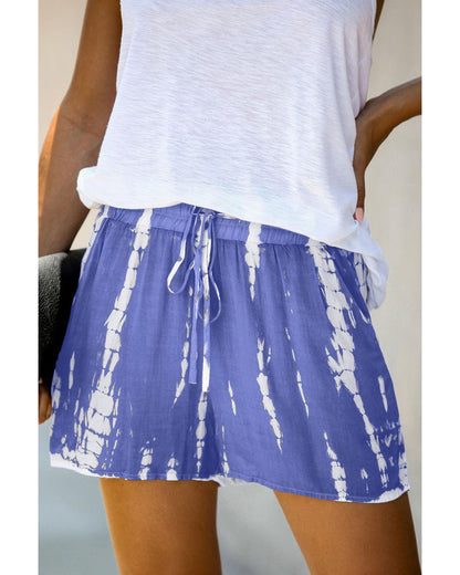 Azura Exchange Tie Dye Drawstring Shorts - M