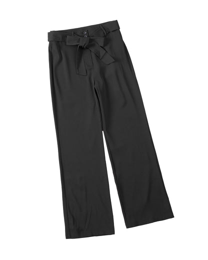 Azura Exchange Front Tie Flared Pants - L