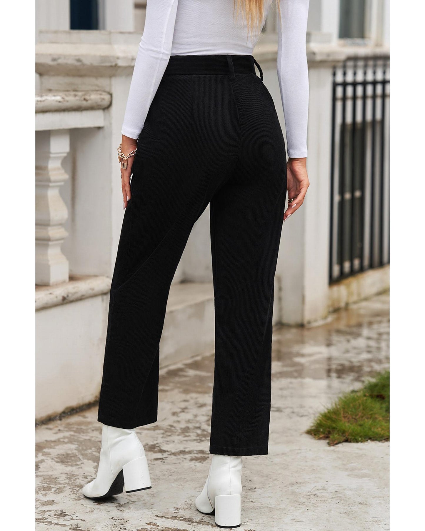 Azura Exchange High Waist Straight Leg Pants - 10 US